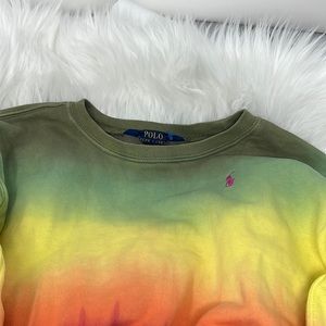 Polo Ralph Lauren Ombré French Terry Sweatshirt Toddler Size 4T Tie Dye